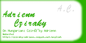 adrienn cziraky business card